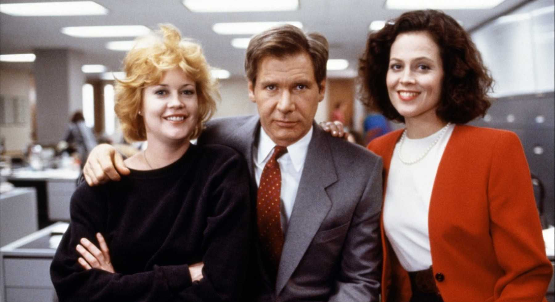 Melanie Griffith, Harrison Ford, and Sigourney Weaver in 1988's "Working Girl."