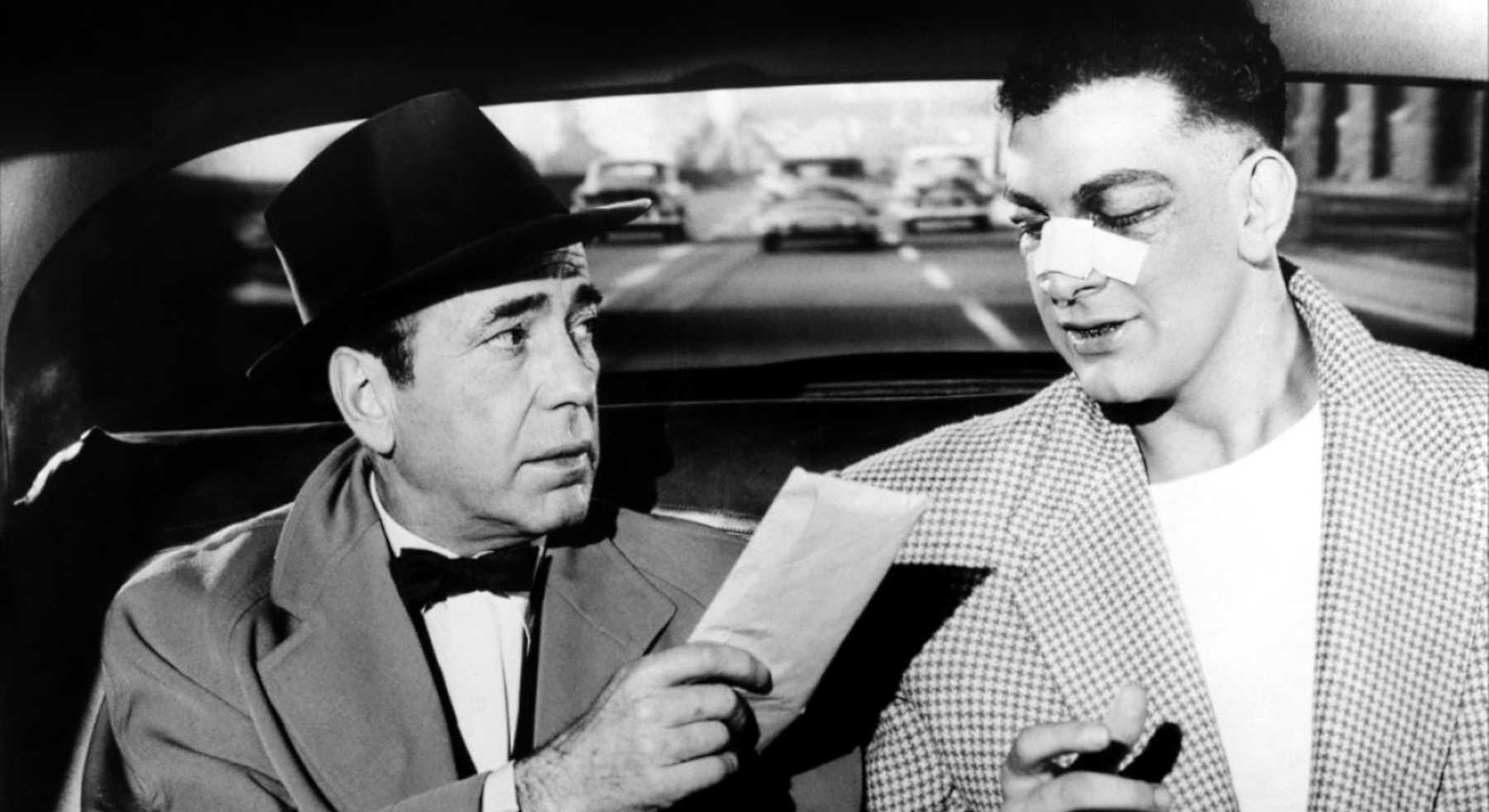 Humphrey Bogart and Mike Lane in 1956's "The Harder They Fall."